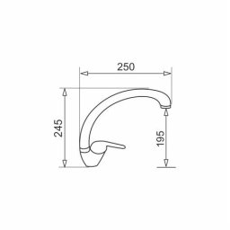 Pyramis Umywalka ogrodowa Max, szary granit + bateria Ossia