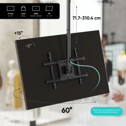 TV SET ACC CEILING MOUNT/32-80" BLACK N2L-B ONKRON N2L-B (4603728440439)