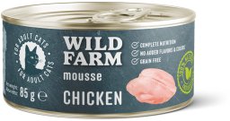 Wild Farm WILD FARM Mousse Chicken 85g - bez zbóż mus dla kota