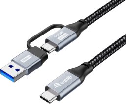 Equip Equip Kabel USB-C 3.2 -> C/A St/St 1.00m 20Gbps schwarz