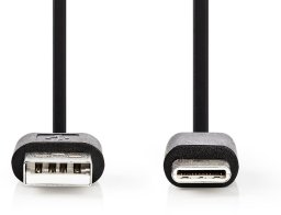 Kabel USB Nedis USB-C - USB-A 3 m Czarny (CCGB60600BK30)