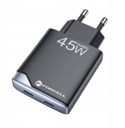 Ładowarka ForCell F-Energy Ultra Slim GaN III B245201(2C) sieciowa 2 USB-C 3A