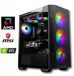 Komputer RYZEN 5 RX 6600 16GB DDR4 512GB M2 Gamingowy