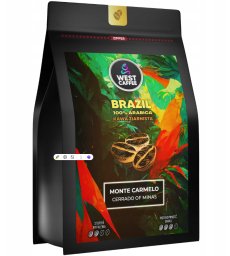 Kawa ziarnista Brazylia 500g Świeżo Palona - 100% Arabica - Monte Carmelo