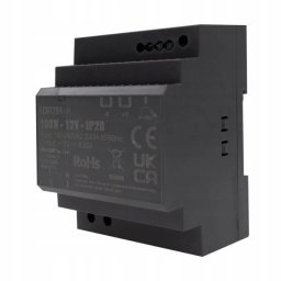 Zasilacz na szynę DIN premium Eco Light EC61285 12V 150W 220-240V AC 12V DC 12.5A obudowa plastikowa IP20