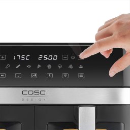 Frytkownica beztłuszczowa Caso Air Fryer | DuoChef | Power 2200 W | Capacity 14 L | Black