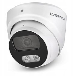 EVERMAX EVX-IP8D01-IRW-Ai-W Kamera IP kopułkowa biała 8Mpx 2.8mm IR 40m AI IP67 mikrofon