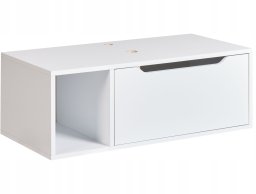 Wisząca szafka pod umywalkę CASCAVEL 80 cm Biały
