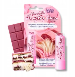 LAURA CONTI_Chocolate Angel's Hair odżywczy deserowy balsam do ust Anielska Czekolada 4,8g