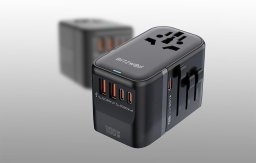 Adapter podróżny 5w1 Blitzwolf BW-TA2 2xUSB-A QC, 2xUSB-C PD, USB-C GaN 100W