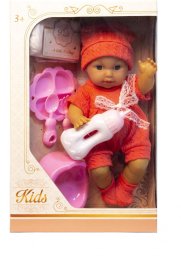 Lalka bobas z zestawem akcesoriów - pije i siusia