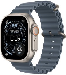 Smartwatch Apple Watch Ultra 3 GPS + Cellular 49mm Titanium / Ocean Band Niebieski (MEWH4ET/A)