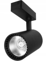 Lampa sklepowa led reflektor szynowy j ednofazowy czarny 30w 2250 lm światło neutralne