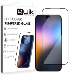 Quik Accessories Full Cover Tempered Glass for Apple iPhone 17 Pro Max