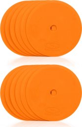 Płaskie znaczniki pola - okrągłe 15 cm - 12x pomarańczowy SMJ sport ZPO-O
