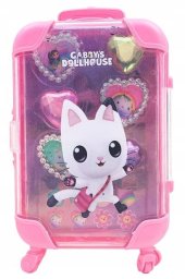 Zestaw Biżuteria Koci Domek Gabi 15w1 Walizka Etui + Pierścionki + Naklejki / Model: Kotek Panduś