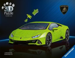 Ravensburger Puzzle 3D 158 elementów Samochód Lamborghini Huracan EVO Verde