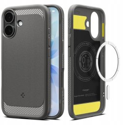 Etui Spigen Rugged Armor Mag MagSafe do Apple iPhone 17 Grey