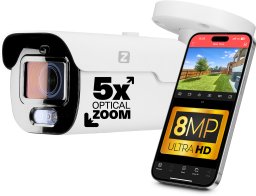 Kamera IP B8 Ultimate DLM PoE 8MP 4K Audio ZINTRONIC IKTP860MZV4