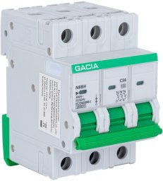 Wyłącznik nadprądowy GACIA N8BH 10KA C 3P 25A