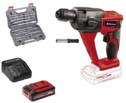 Power X-Change Akku-Bohrhammer TE-HD 18 Li, 18 Volt(rot/schwarz, Li-Ion Akku 4,0 Ah Plus, mit Bohrer-Meißel-Set)