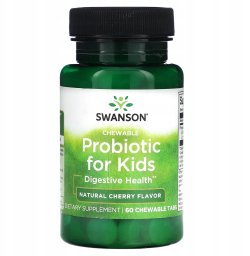 Swanson SWANSON Probiotyki dla dzieci do ssania 60tab one size
