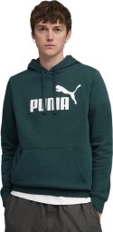 Bluza męska Puma ESS No.1 Logo Hoodie FL zielona 682571 75 XL