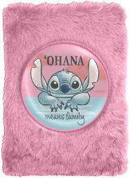 KIDS Pamiętnik Notes Zeszyt A5 3d Pluszowy Lilo I Stitch Ohana / St00034
