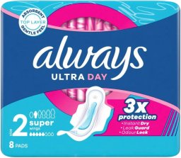 Always Ultra Podpaski ze skrzydełkami Super Day