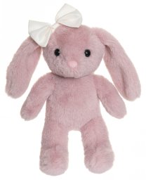 ZAJĄCZEK TYRA RÓŻ Z KOKARDĄ BIAŁA  20cm 04294 / 7331626042949