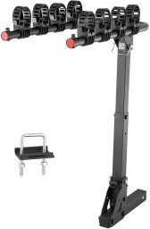 Bagażnik rowerowy hakowy 4 rowery składany z odchyleniem do auta i SUV