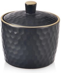 Orion Cukierniczka Cukiernica Ceramiczna Czarna Ozdobna Klasyczna 320 ml (Ori_155404)
