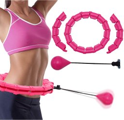 HULA HOP Z OBCIĄŻENIEM ODCHUDZAJĄCE KOŁO Z WYPUSTKAMI MASAŻER OBCIĄŻNIK