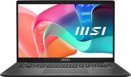 Nešiojamas kompiuteris MSI Modern 14 F13MG CPU Core i5 i5-1334U 1300 MHz 14" 1920x1080 RAM 16GB DDR4 3200 MHz SSD 512GB Intel Iris Xe graphics Integrated ENG Card Reader Micro SD Windows 11 Home Platinos pilkas 1.5kg MODERN14F13MG-292NL