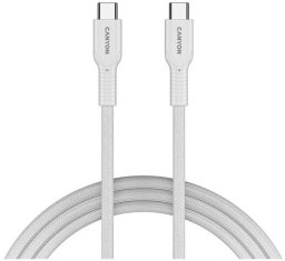 Kabel USB Canyon USB-C - USB-C 1 m Biały (CND-CCAP60AB10W)