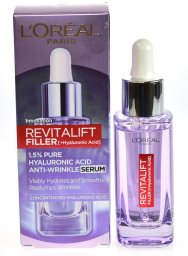 L'Oreal Paris, Revitalift Filler, Anti Aging, Day & Night, Serum, Face, 30 ml For Women