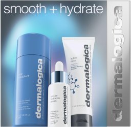 Dermalogica Smooth + Hydrate Set : Daily Milkfoliant, Exfoliating, Exfoliating Powder, 74 g + Active Moist, Prebiotics, Hydrating, Cream, For Face, 50 ml + Circular Hydration, Hyaluronic Acid, Serum, For Face, 30 ml For Women