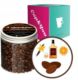 Kawa aromatyzowana o smaku 5 SKARBÓW ziarnista ARABICA Cup&You 200g PREMIUM na prezent upominek dla kobiety mężczyzny faceta mamy taty żony męża
