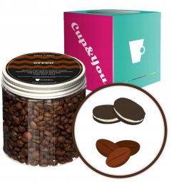Kawa aromatyzowana o smaku Orreo ziarnista ARABICA Cup&You PREMIUM 200g na prezent upominek dla kobiety mężczyzny faceta mamy taty żony męża