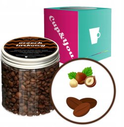 Kawa aromatyzowana smakowa ORZECH LASKOWY ziarnista ARABICA Cup&You 200g na prezent upominek dla kobiety mężczyzny faceta mamy taty żony męża