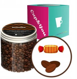 Kawa aromatyzowana ziarnista o smaku KUKUŁKA ARABICA Cup&You PREMIUM 200g na prezent upominek dla kobiety mężczyzny faceta mamy taty żony męża
