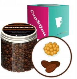 Kawa aromatyzowana smak MARCEPANOWA ziarnista deserowa ARABIC Cup&You 200g na prezent upominek dla kobiety mężczyzny faceta mamy taty żony męża