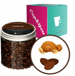 Kawa aromatyzowana o smaku Snickers ziarnista ARABICA Cup&You PREMIUM 200g na prezent upominek dla kobiety mężczyzny faceta mamy taty żony męża