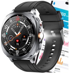 SMARTWATCH ZEGAREK WATCH MENU PL DAMSKI MĘSKI ROZMOWY SPORT POLSKIE PULS TS400