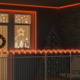 vidaXL Lina świetlna z 480 diodami LED Ciepła biel 20 m PVC