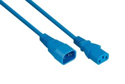 Kabel zasilający Alcasa Kabelmeister SK1430-B020 kabel zasilające Niebieski 2 m IEC C14 C13 panel