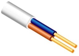 Dymo Instaliacinis kabelis LIETKABELIS Ydy P 300/500V 2*2,5, (BVV-P) ploksc. monol.(rul 25m)