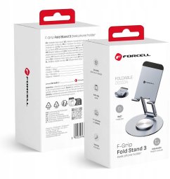 ForCell F-GRIP Fold Stand 3 360 szary uchwyt biurkowy