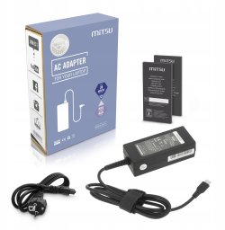 Zasilacz sieciowy Mitsu 45W USB-C, USBC, 5-20V, 2-3A (black) do notebooka