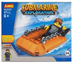 Klocki Jumei PODWODNA WYPRAWA 47 elementów, 14 x 12 cm